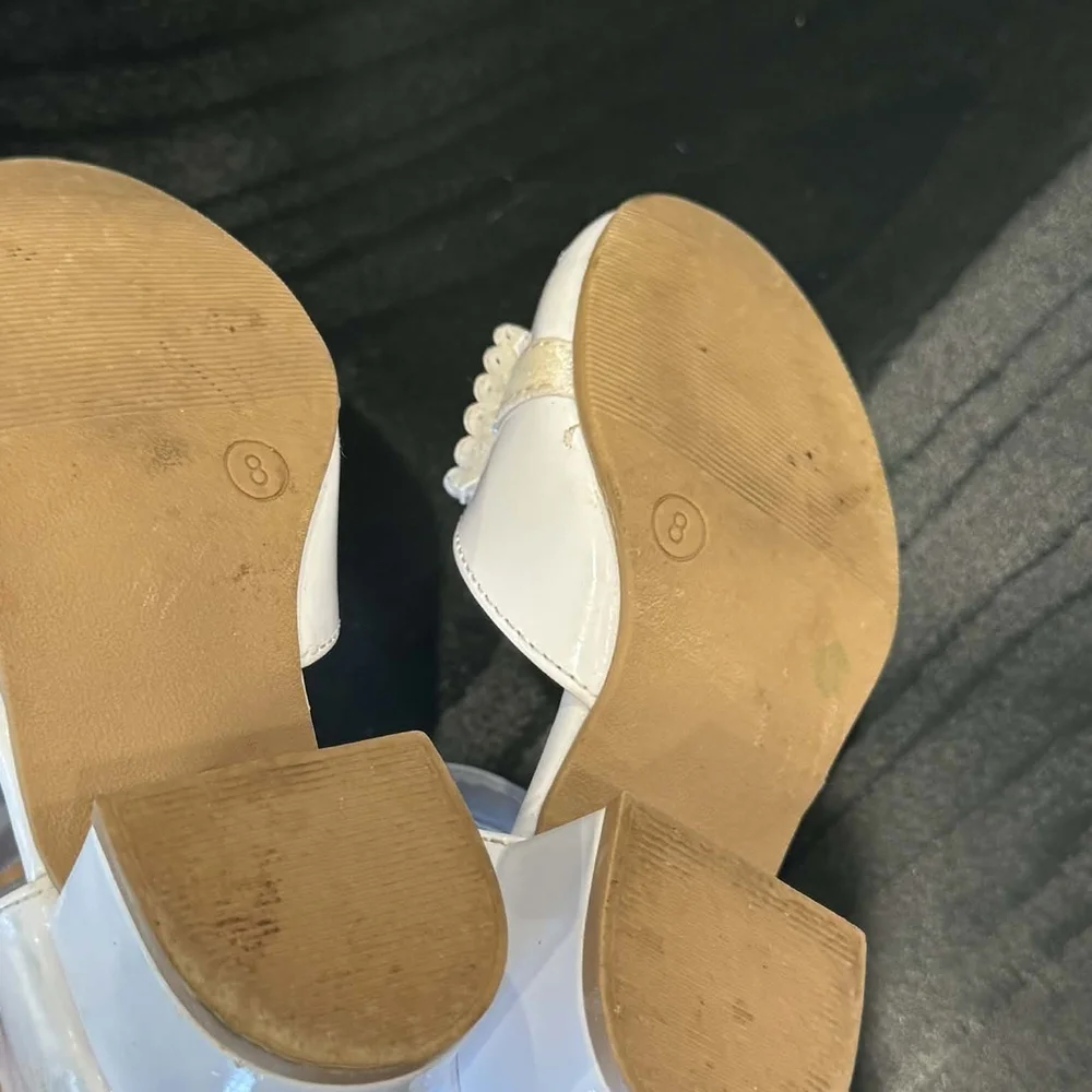 Elegant White Kids Shoes with Bow